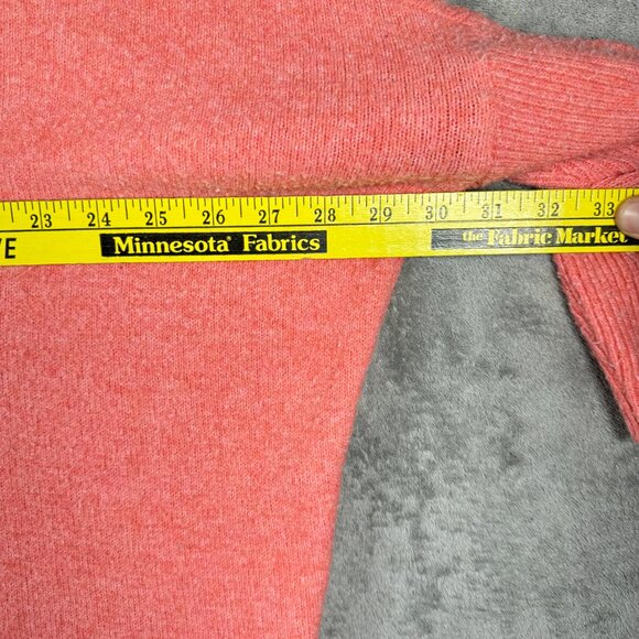 Cozy Deep V Oversized Pullover Sweater Pink Soft Knit by Anthropologie XS - Picture 12 of 13